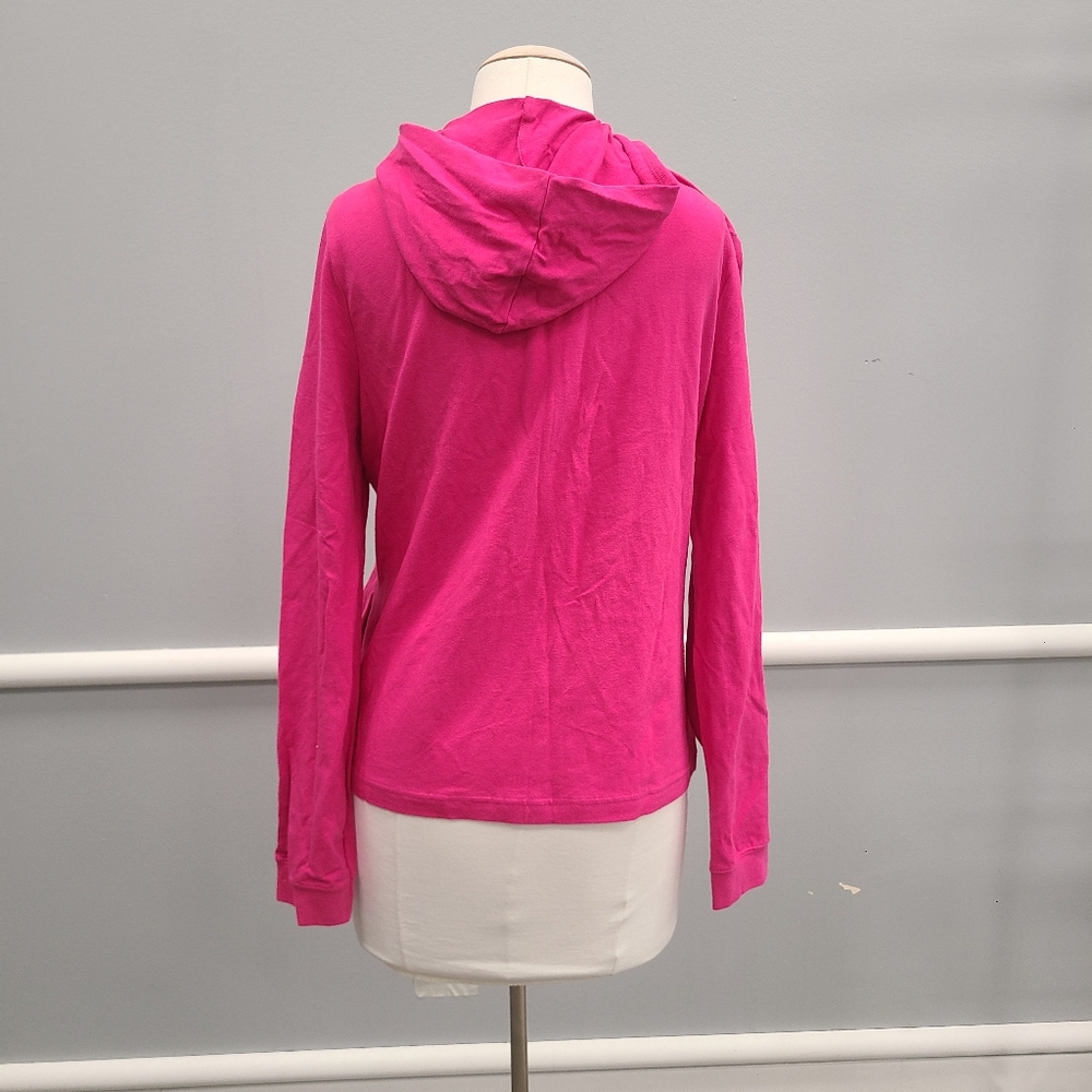 Old Navy Zip-Up Hooded Sweatshirt Jacket Womens Size Large Pink - Picture 6 of 10
